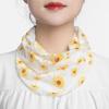 Summer ice silk scarf mask neck protector fake collar printing riding protection anti-ultraviolet breathable sunscreen