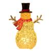 Handicraft Snowman Nightlight Cute Miniature Figurine Sculptures Glowing Snowman Statue  New Year