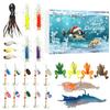 2025 Christmas Count Down Calendar 24-Day Freshwater Countdown Calendar Fishing Lures For Fisherman Friends Men Teens Adults