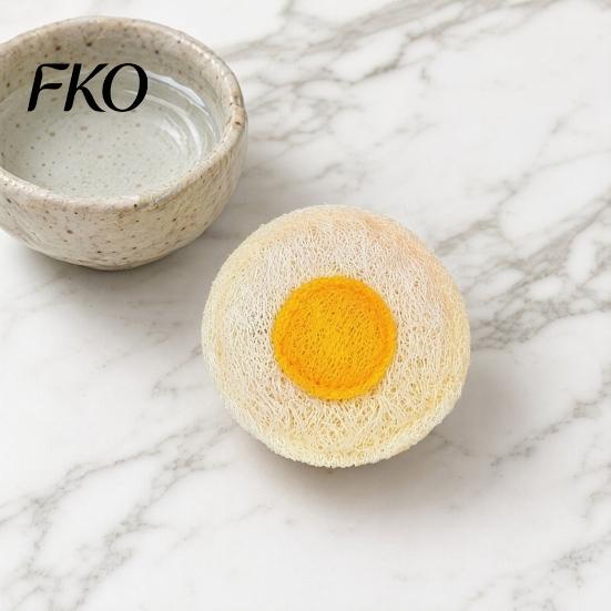 Resistant Cat Toy Natural Loofah Toy, Teeth Cleaning Chew for Cats And Hunting Play Kittens, Bite Fish Egg Shapes with Cotton Rope