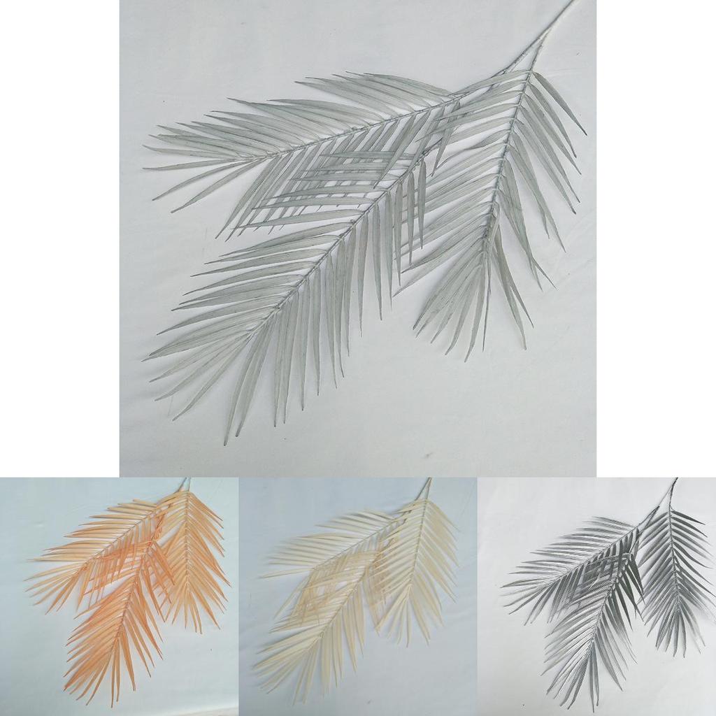 Artificial Fern Leaves Plastic Three Pronged Greenery For Wedding Dcor Photography Props Home Styling