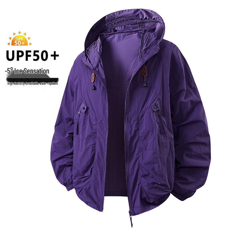 UPF 50+ Kapuzen-Sonnenschutzjacke für Paare - Atmungsaktive Sommer-Outdoor-Angelbekleidung