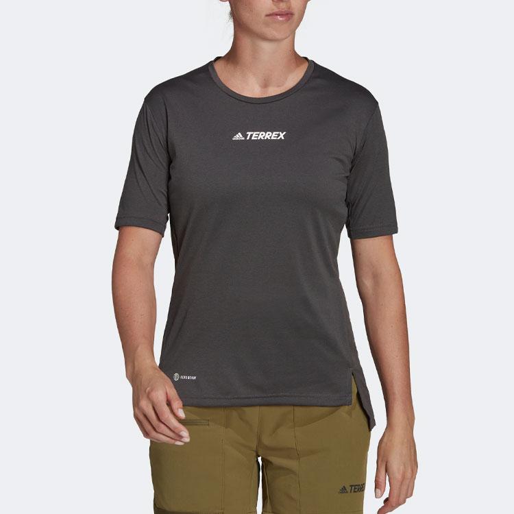 Adidas Terrex Mt Tee With Front Logo Women Tops Black H53386