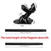 6Ft Flag Pole Kit Stainless Steel Heavy Duty Rotating Flag Collapsible 360 Degree Rotating Stand Flagpole Yard Banner Holder