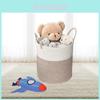 Cotton Rope Woven Toy Organizer With Handles For Kids Room And Playroom Storage