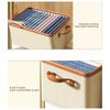 Clothing Storage Bins For Closet With Pu Handles Foldable Drawer Clothes Organizer For Organizing Wardrobe