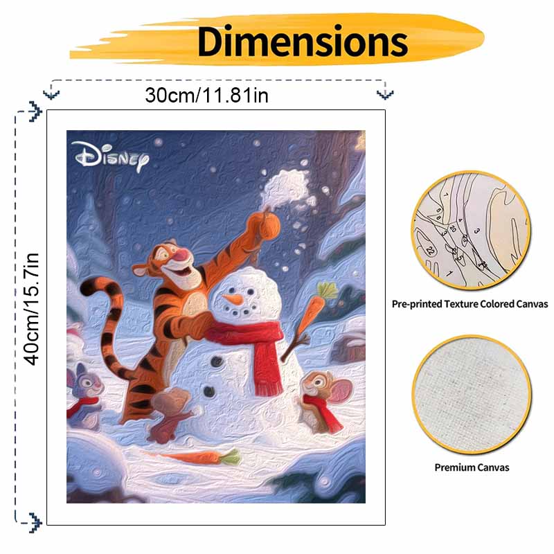 Disney Winter Snowman Painting Art Kit Handmade Diy Home Decorations
