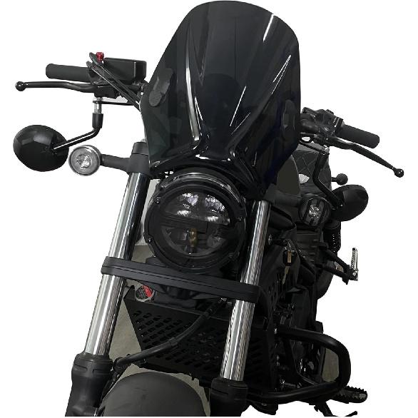 Compatible with Indian Scout 2015-2022 Scout Bobber 2018-2022 Universal Motorcycle Windscreen Windshield Covers Deflector (Color : Light Smoke)