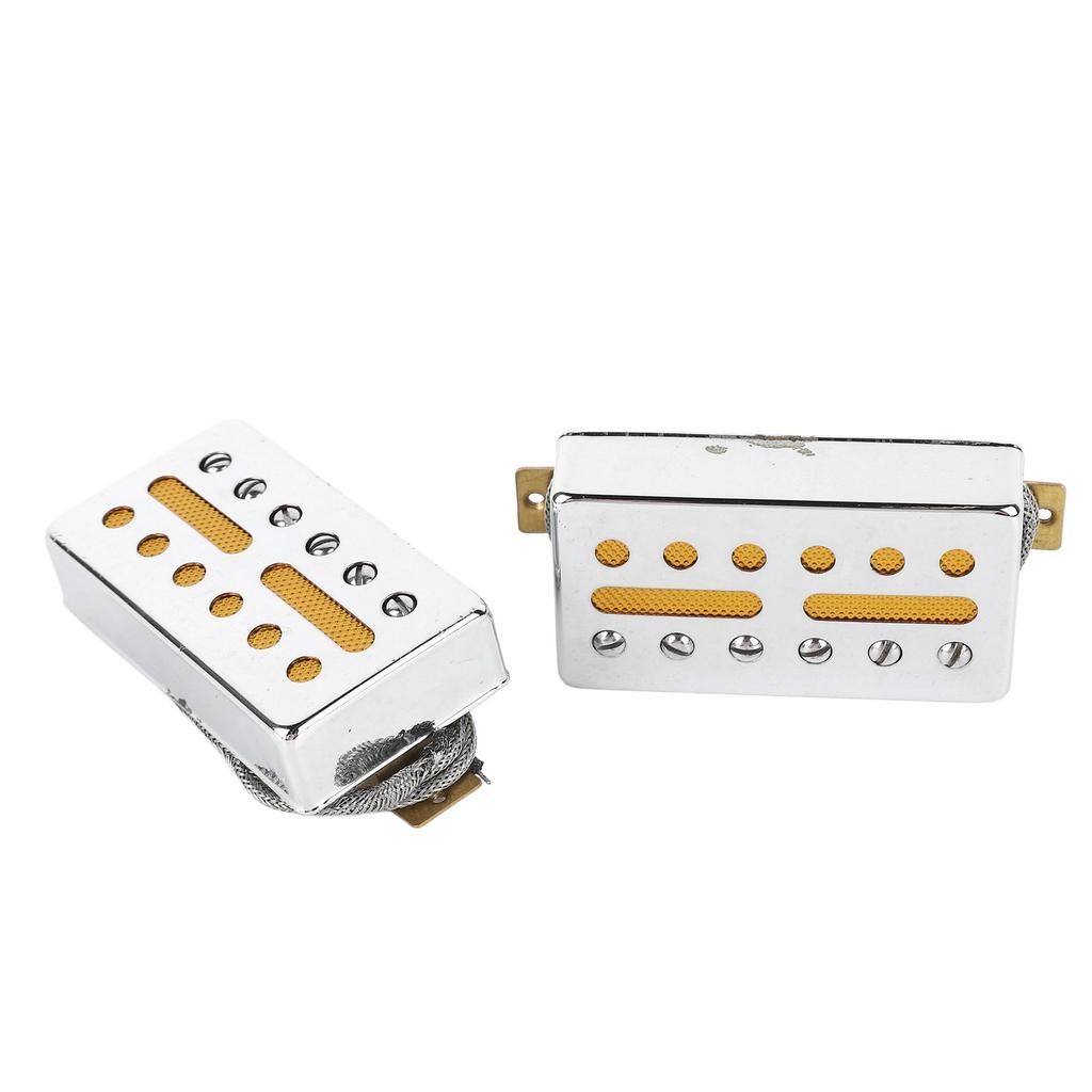 2 Sets Electric Guitar Pickup Single Coil Clear Sound 6 Holes Pickup Instrument Accessory for
