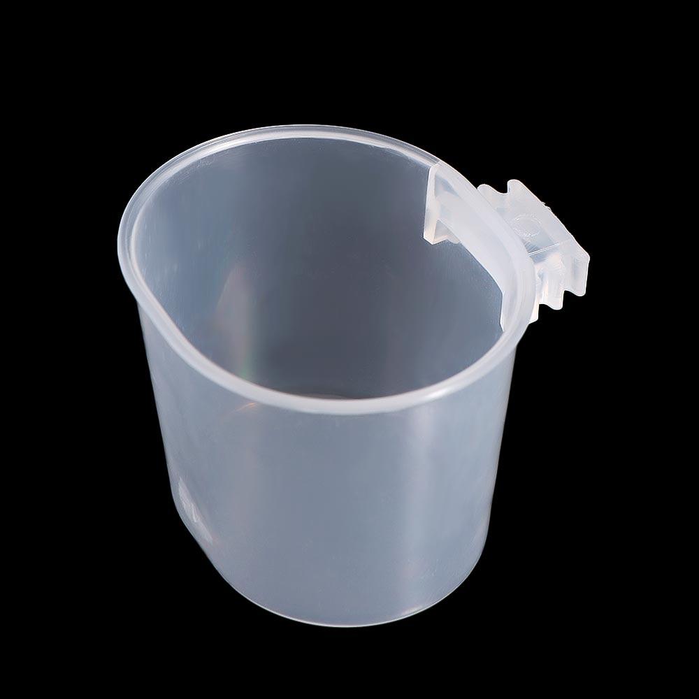 Transparent Bird Feeding Cup Plastic Hanging Parrot Water Feeder Bird Drinker Parrot Water Bowls For Pet Bird Parrots