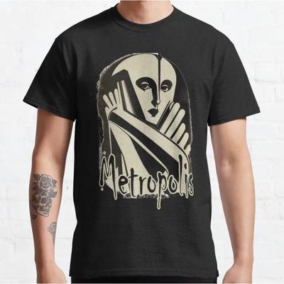 Metropolis Fritz Lang Movie Germany Cinema Science Fiction Leisure Mens Clothing 100 Cotton T Shirts Short Sleeve Gift Tops