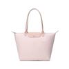 Le Pliage Green 31 Logo Foldable Flap Zipper Long Handle Canvas And Leather Tote Shoulder Bag Large Women Handbags 1899919P64