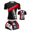 Martial Arts Training Suit Sanda Muay Thai Boxing UFC Style Short Sleeve Shorts Unisex Gym Wear