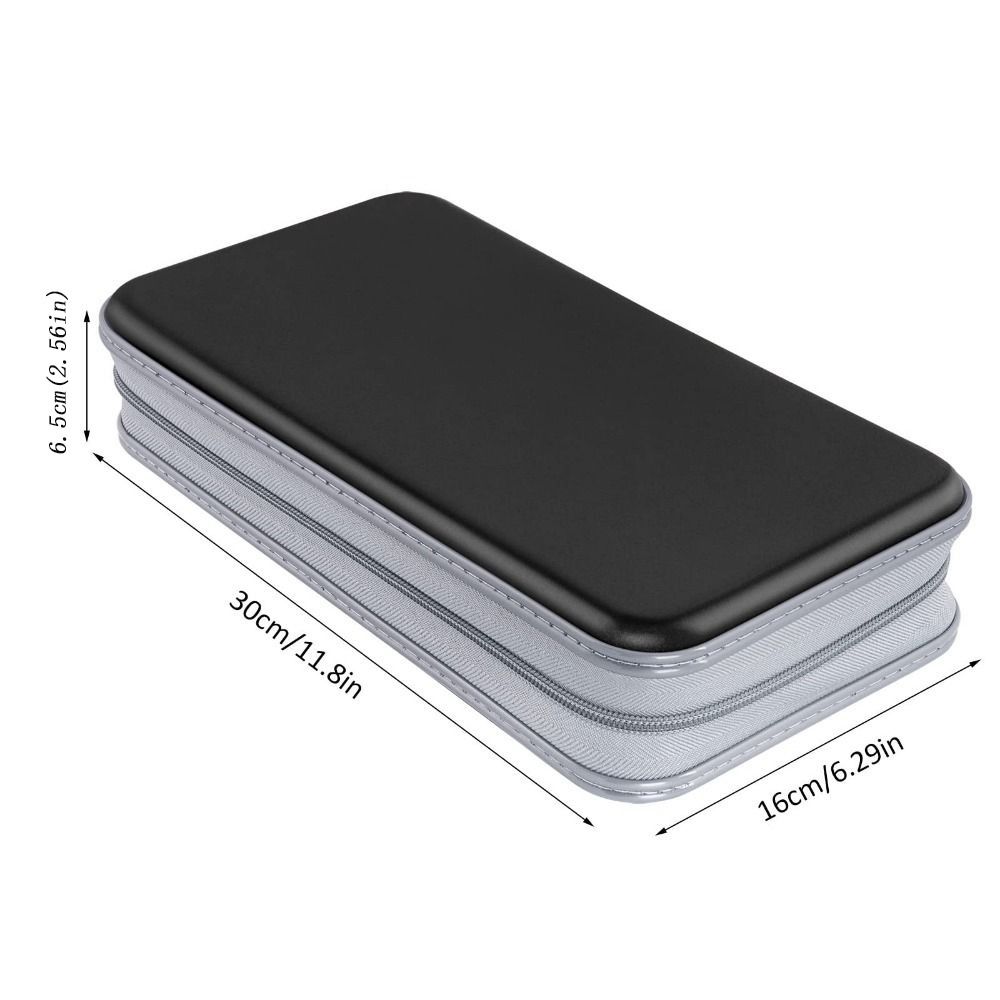 80 Capacity CD Case Holder Hard Plastic CD Case Wallet DVD Case  CD/DVD Album