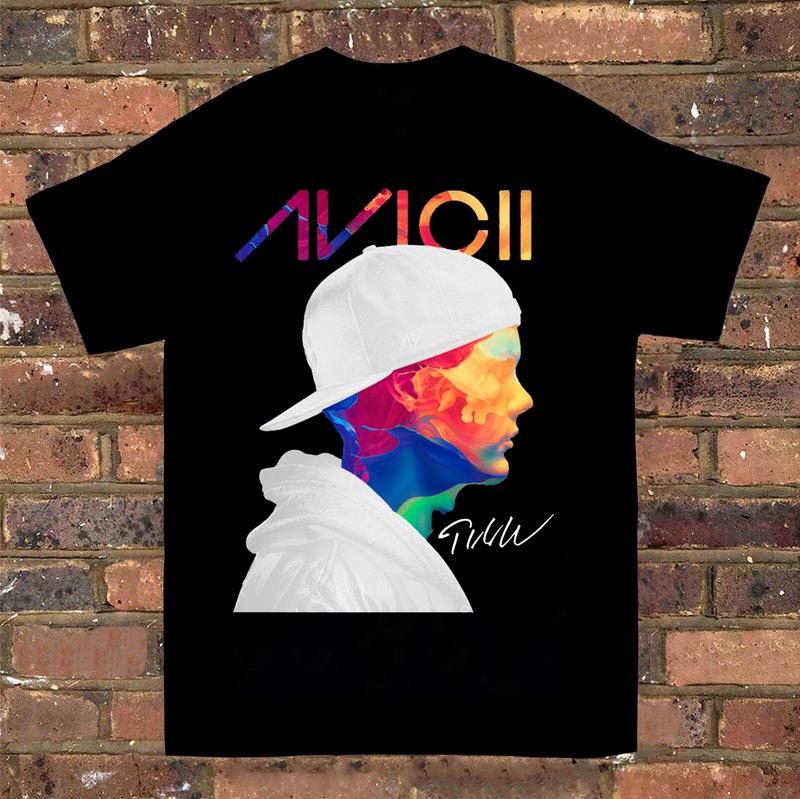 Collection Avicii Singer Short Sleeve Cotton Black All Size Unisex T-Shirt XXXL