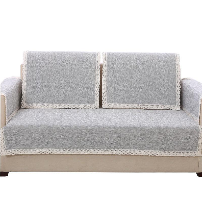 Sofa Cushion Fabric Four Seasons Sofa Slipcover Universal Autumn Linen Simple Modern Thickened Non-Slip Sofa Covers
