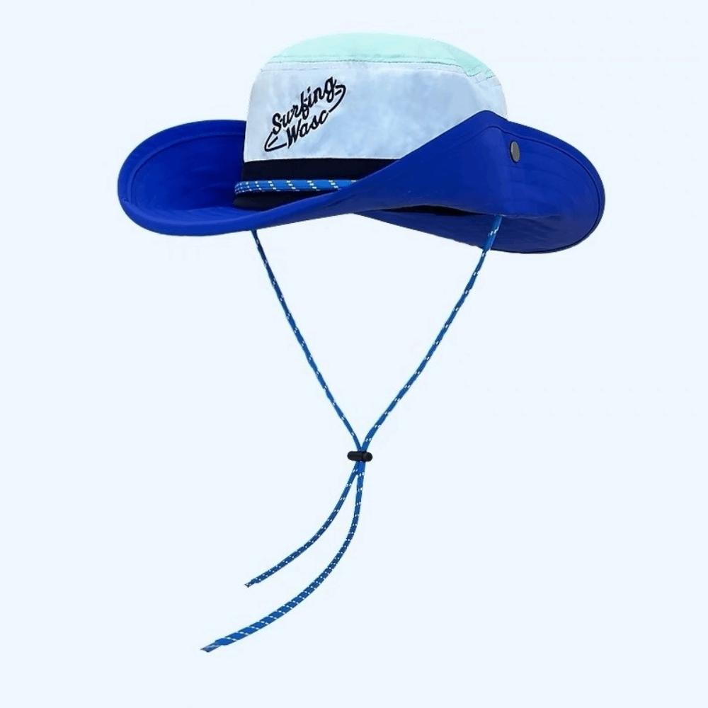 Color-blocked Design Fishermen Cap Sun Protection Big Brim Hats New Travel Bucket Hats  Outdoor Use