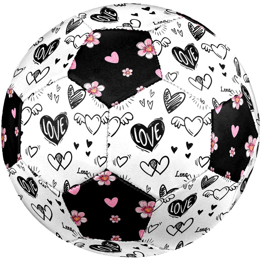 1PC Love Motion Floral Hearts Soccer Ball Size 5 Football Machine Sewn Indoor/Outdoor Universal Football A45