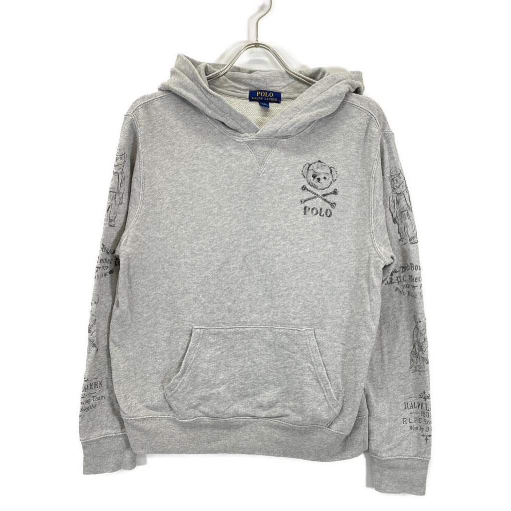 POLO RALPH LAUREN Grey Porrobear Sketch Parka tops L grayUsed