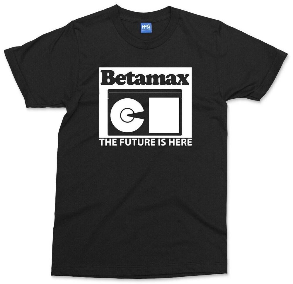 

Betamax Retro T-shirt Vintage Classic 1970 s Video Movie Tape Player Old School XL