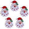 20PCS/Bag Merry Christmas Ornament Cloth Patch DIY Santa Claus Elk Snowflake Pattern Christmas