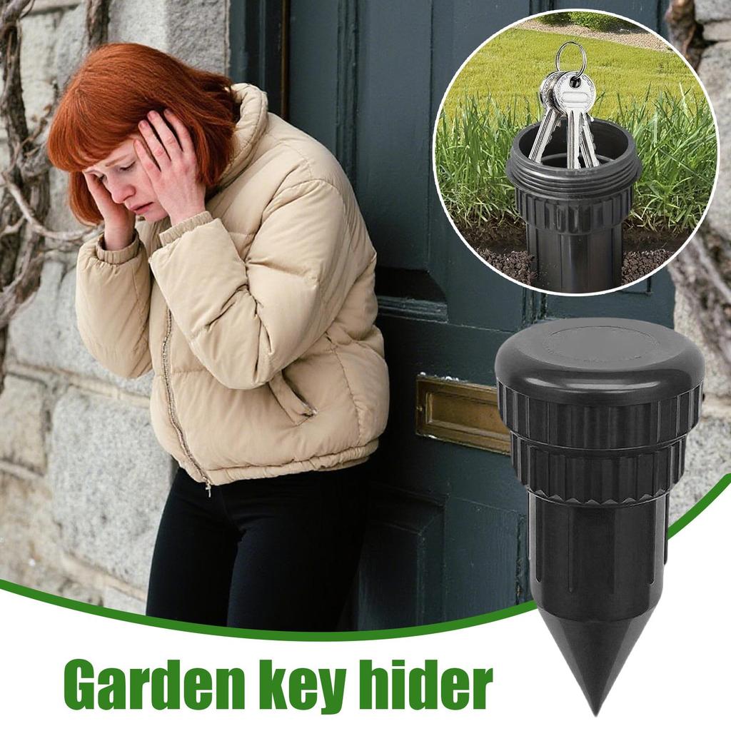 Key Hider Safe Box Outdoor Security Lockbox for Spare House Keys Waterproof Storage Case for Garden Yard Garage Travel Beach