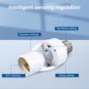 E27 Motion Sensor Lamp Holder LED Light Bulb Socket Adapter PIR E27 Lamp Base For Stair Garage Hallway Balcony