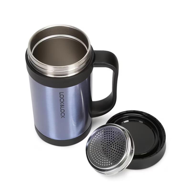LocknLock Stainless Steel Insulated Office Mug with Handle