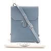Hermes Amery Shoulder Bag Blue Gene Light Blue Courchevel Women Used