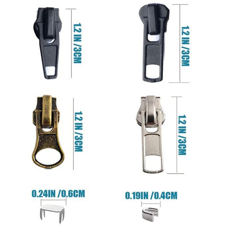 Sostituzione Tirazip Placcatura Fine Sostituzione Zip Cucito Fai-da-te Merceria e Forniture Chiusure Lampo Per Sarti e Uso Domestico