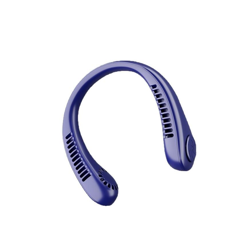 New M8 Rechargeable Bladeless Neck Fan with Long Battery Life & Adjustable Airflow - Portable for Outdoor Use