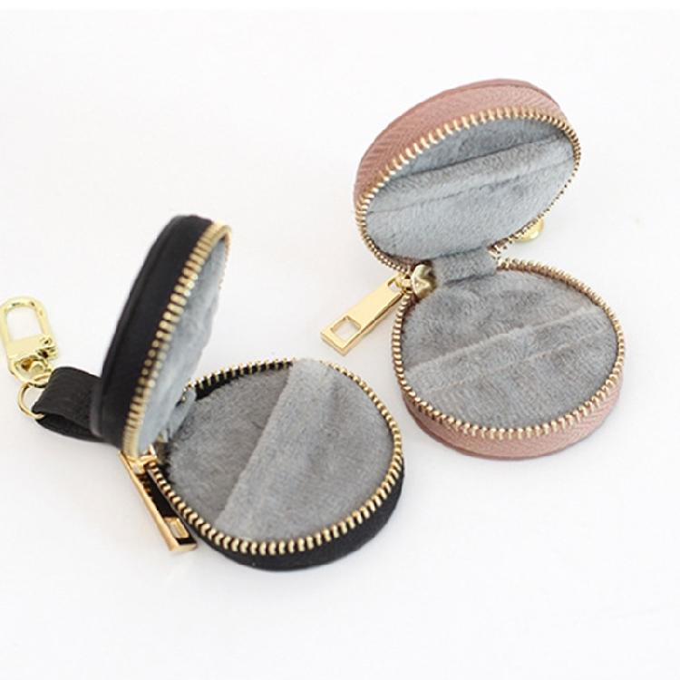 Convenient Travel Case with Keychain Attachment Portable Jewelry Storage Pouch Stylish Jewelry Storage Bag