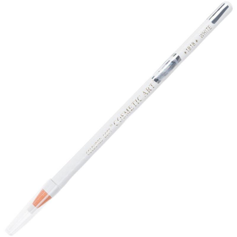 1818 White Waterproof Non-Smudge Pull-String Eyebrow Pencil and Eyeliner with Tear-Off Paper Wrapper