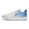 Li Ning Cushioning Slip Resistant Breathable Lightweight Low Top Sprint Running Shoes Men's White Blue ARSU081-1
