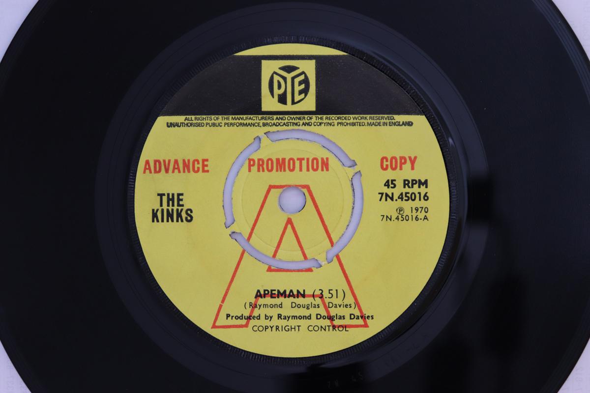 

7inch Record KINKS - Apeman 7N45016PROMO Pye Records 1970 UK Rock Used