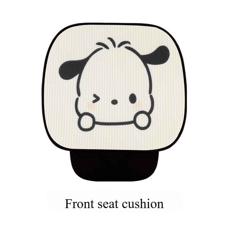 Pochacco Universal Seat Covers Cartoon Cute Puppy Design Summer Mesh Car Seat Cushion for Vehicle Seat Accessories