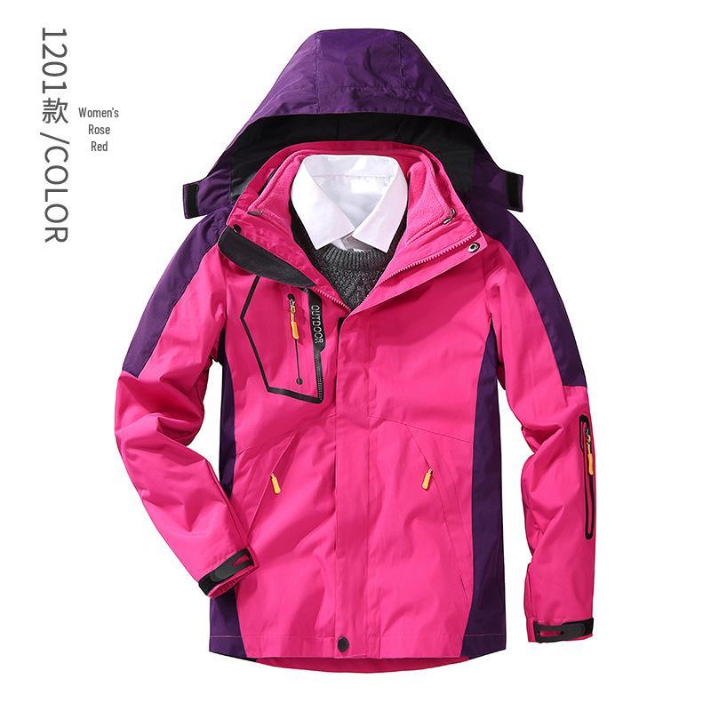 Men's 3-in-1 Outdoor Waterproof Workwear with Detachable Fleece Liner