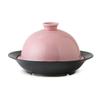 Hasami Ware CtoC JAPAN Easy Steam Cooking In the Microwave Steam Cook Pink W19.5×D18×H12(cm) 350(cc)