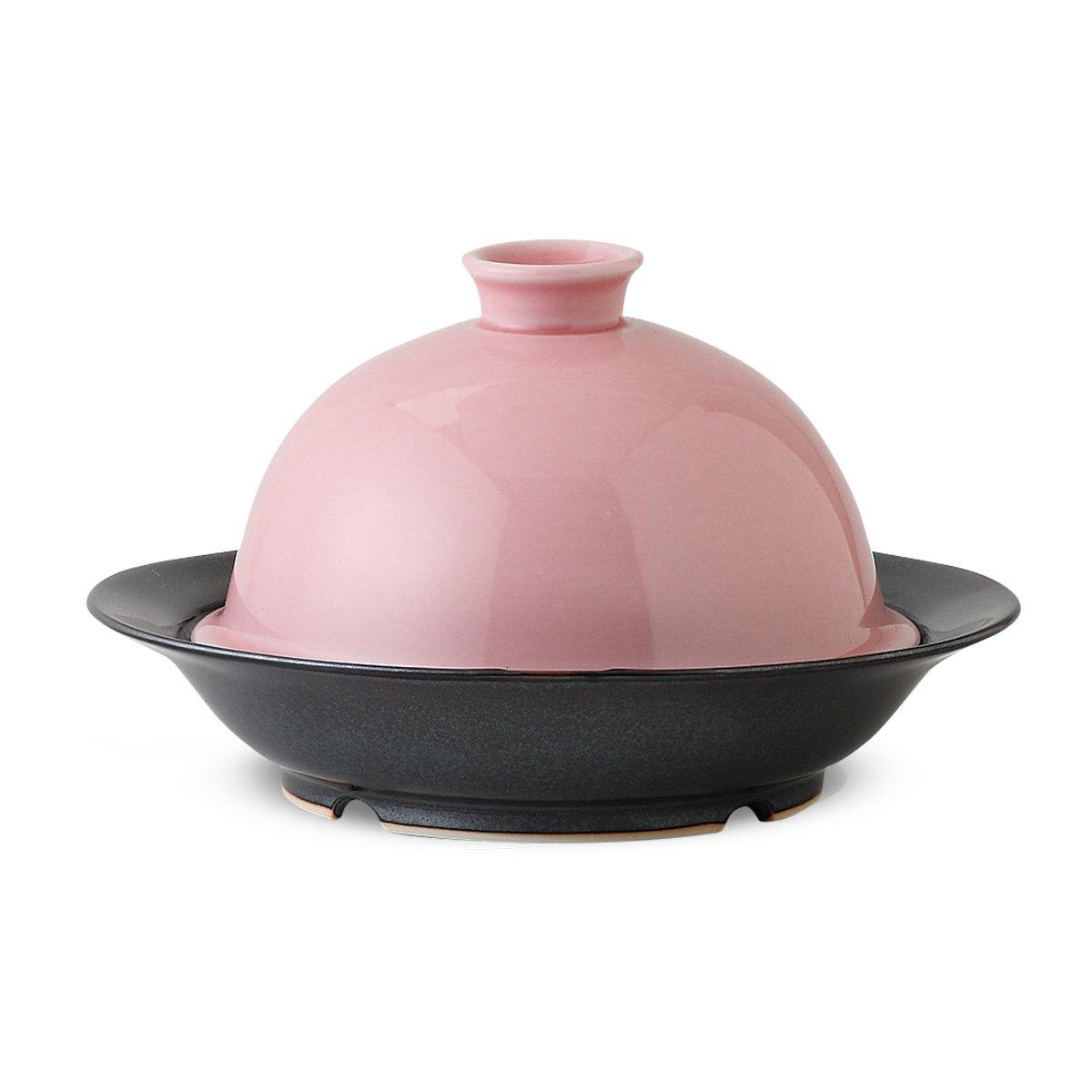 

Hasami ware CtoC JAPAN Easy steam cooking in the microwave Steam Cook Pink W19.5×D18×H12(cm) 350(cc) розовый