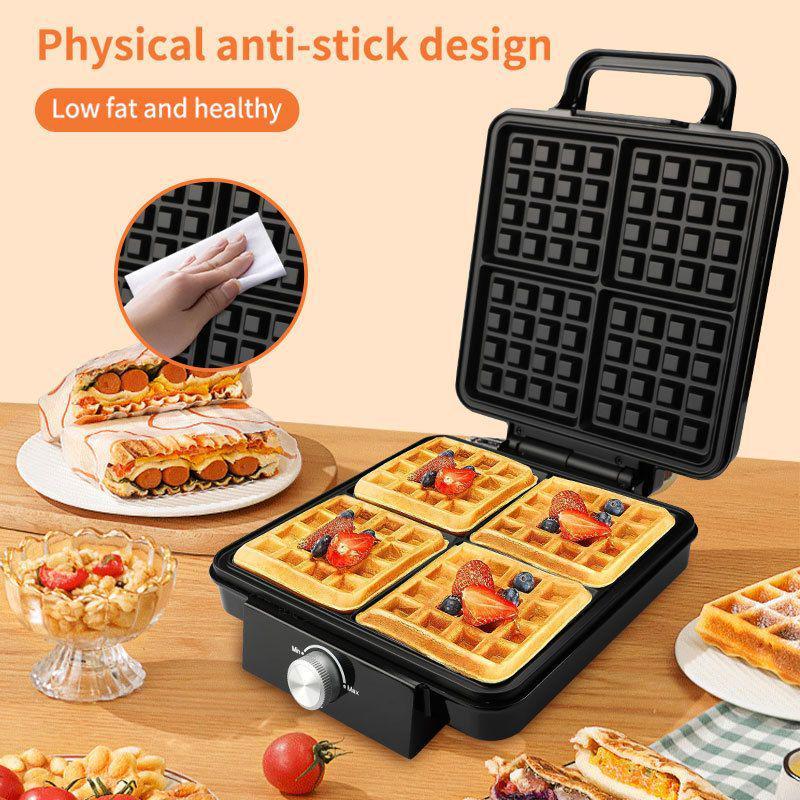 08031 Four-Slice Waffle and Sandwich Maker - Electric Griddle Home Appliance