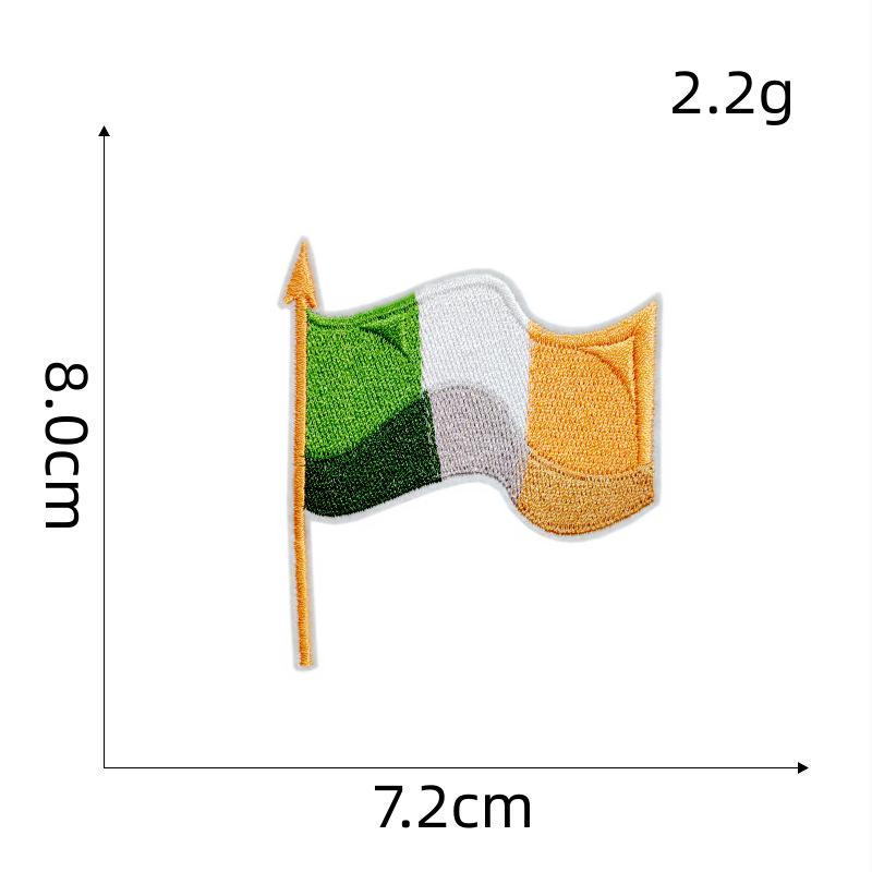 

улица. Патч с вышивкой в виде трилистника ко Дню святого Патрика для одежды и сумок