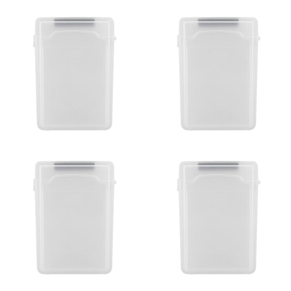 Caixa de Armazenamento para Disco Rígido IDE SATA de 3,5 Polegadas Capa de Plástico à Prova de Choque para Disco Rígido Externo Caixa de Armazenamento Multicolorida