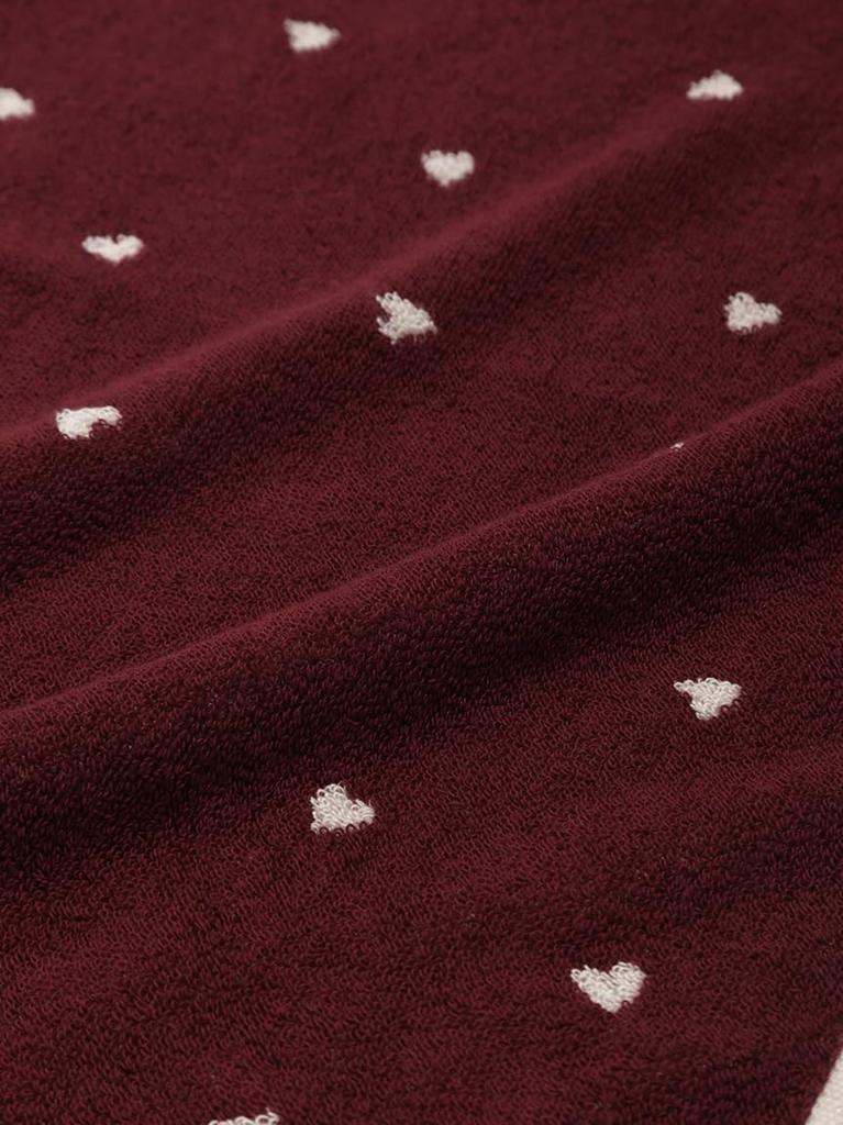 Gelato Pique Heart Logo JQD Face Towel PWGG254568 Red F Women's