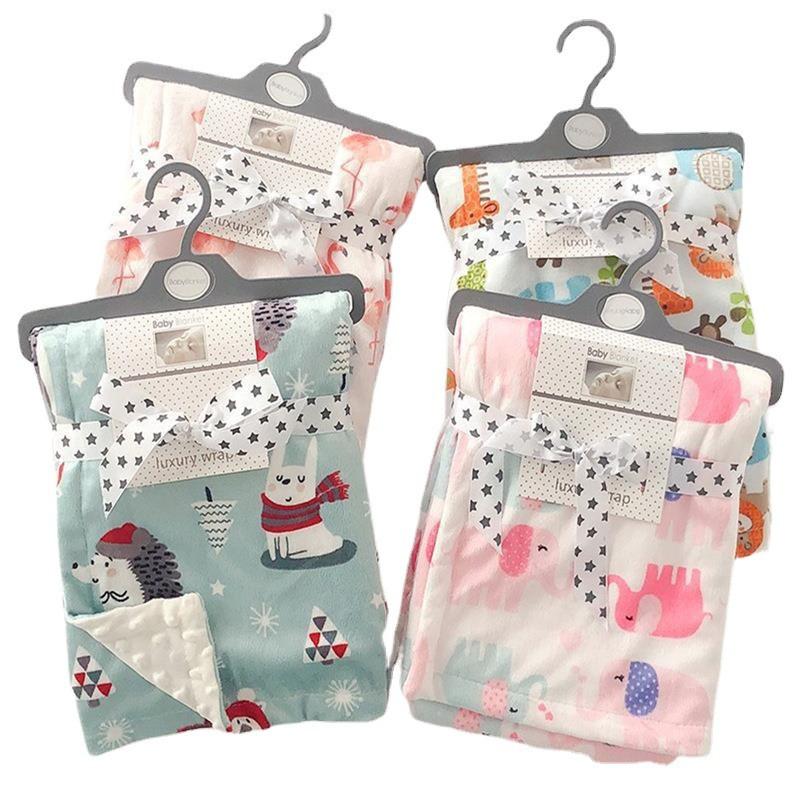 Soft Double-Layer Baby Blanket A-Grade Digital Print Cotton Feel Toddler Comfort Infants 1-3 Years