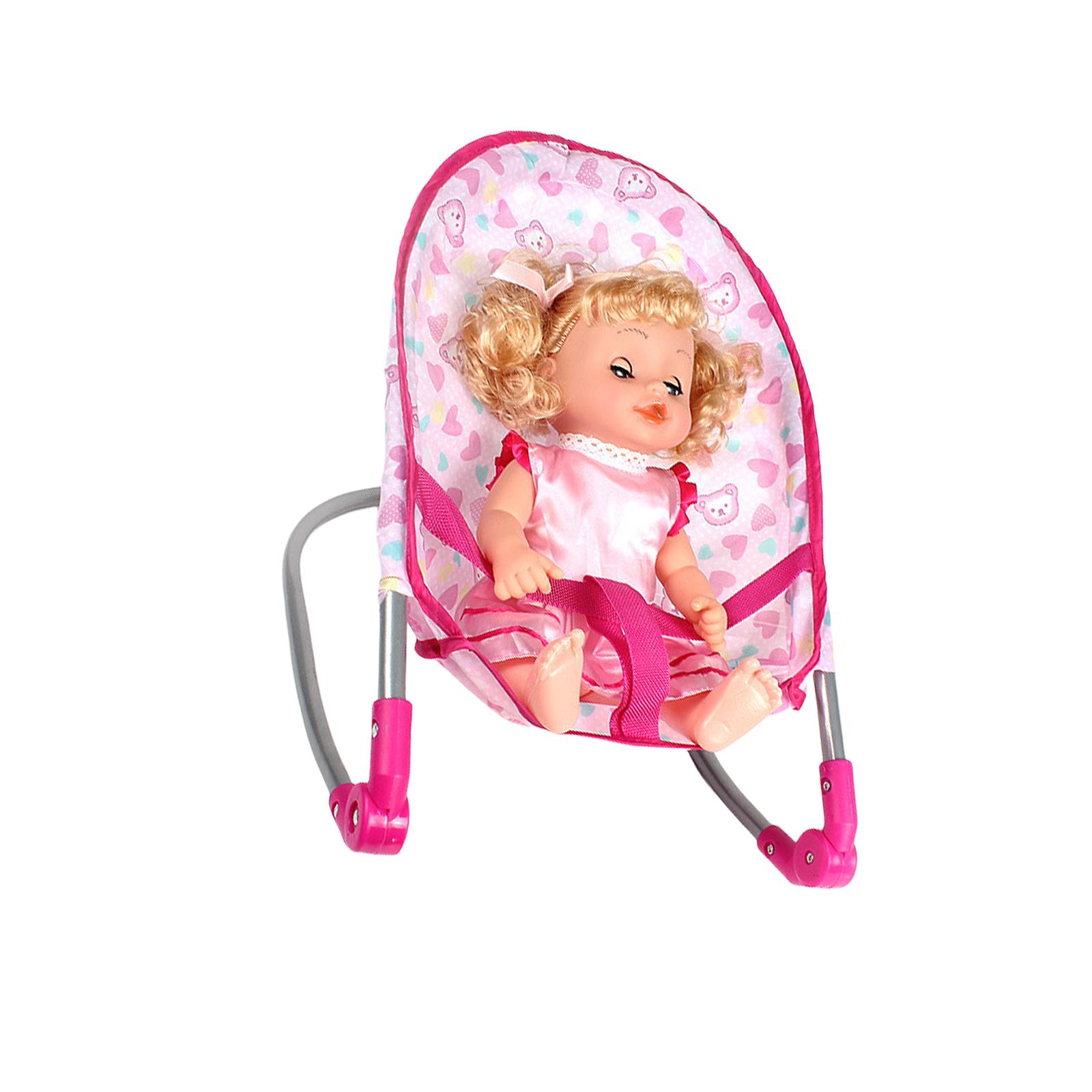 

Кроватка для малышей, прочная пластиковая мебель, переносная для большинства кукол-реборнов и кукольных домиков, аксессуары для ежедневного использования B