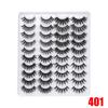 20 Pairs/set Beauty Criss-cross Handmade Thick Long Wispies Fluffies False Eyelashes 3D Faux Mink
