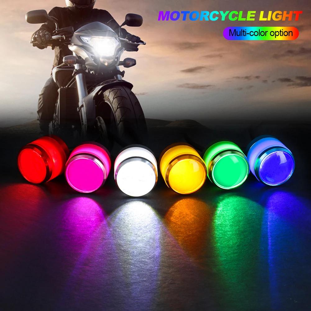 2PCS Motorcycle Strobe Led 5w led eagle eye flashing Light 7Colors With Brackets Daytime Running Lights For Spotlight DC12V