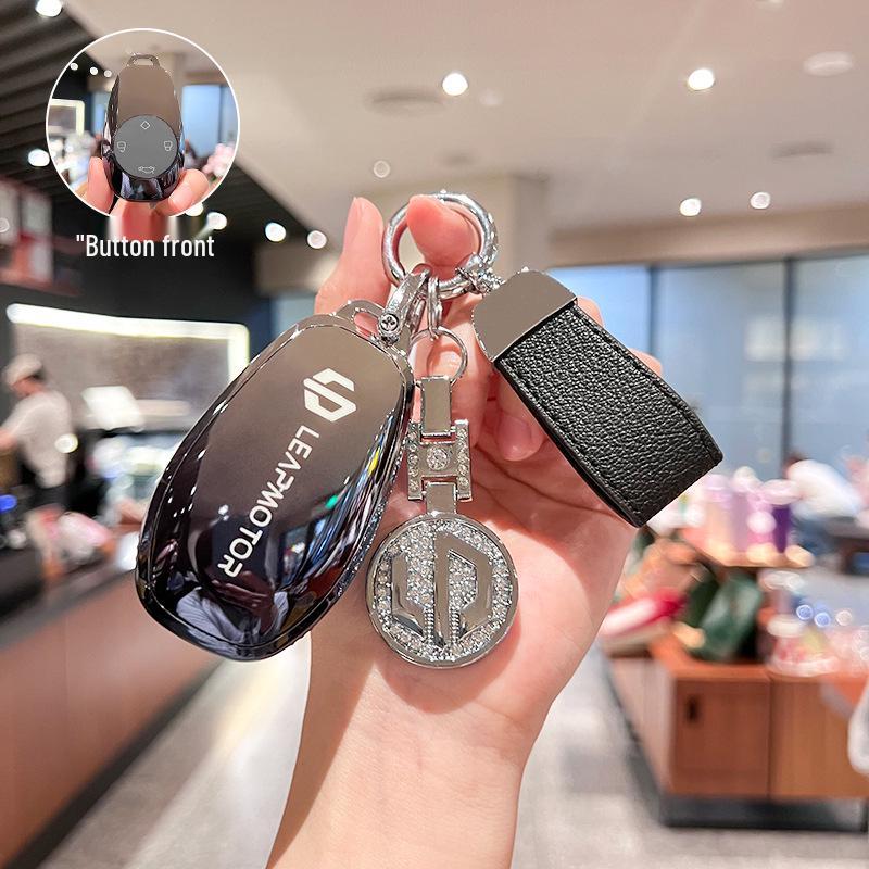 Leapmotor T03/S01 Key Case for Men & Women - Protective Car Remote Cover, 2021 Model