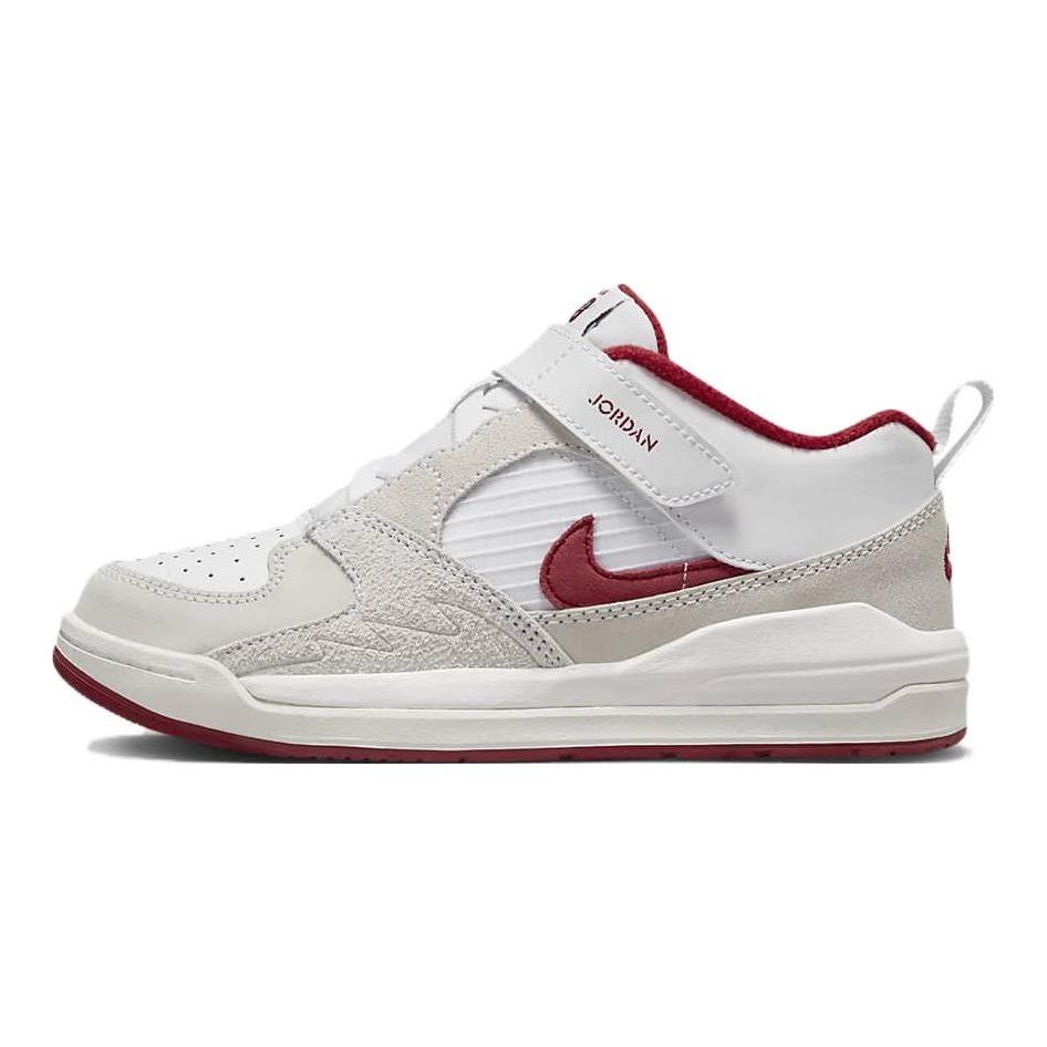 Dětské tenisky Air Jordan Stadium 90 PS v bílé, červené a tmavomodré barvě, plachetnice DX4398-106