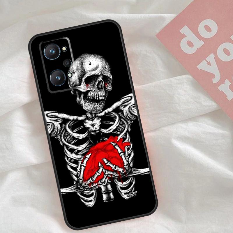 Gothic Fashion Skull For Realme C30 C31 C33 C35 C55 C21Y GT Neo 5 3T 2T OnePlus 11 10 9 Pro Nord CE 3 2 Lite Case